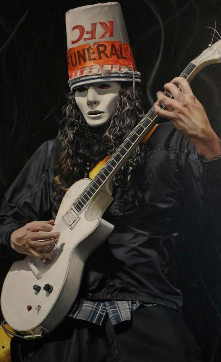 Buckethead 72x36in Oil Paint 2023